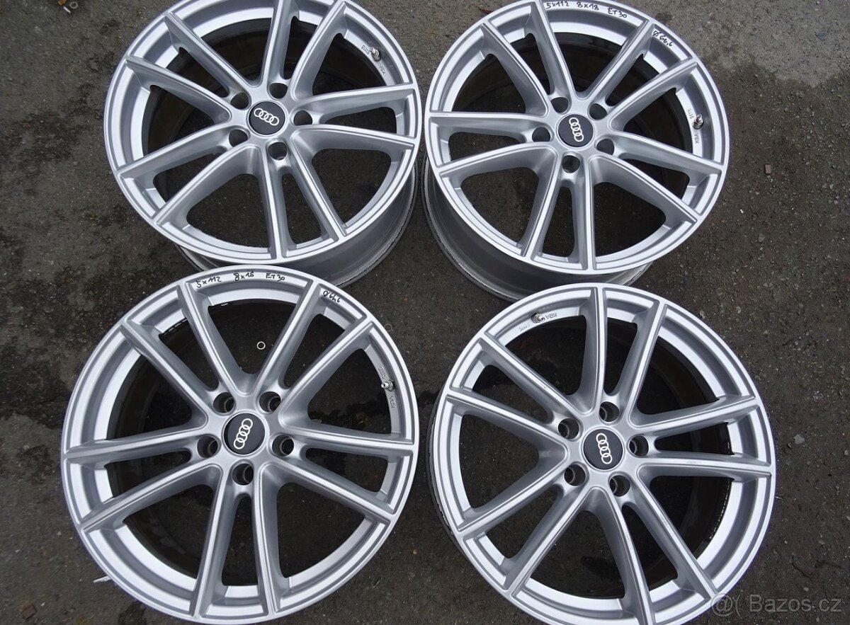 Alu disky na Audi, 18", 5x112, ET 30, šíře 8J