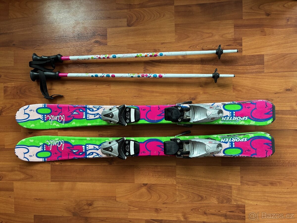 Lyže Sporten 92cm+hůlky