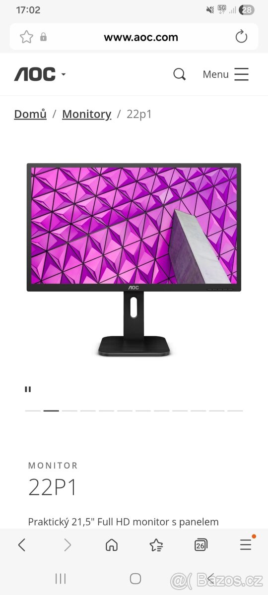 Monitor AOC 22"