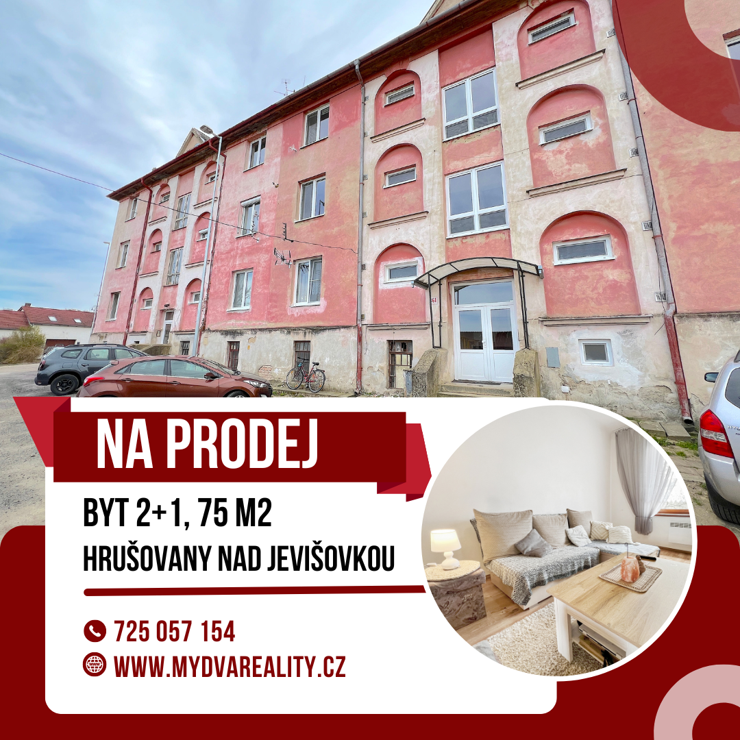 Prodej prostorného bytu 2+1, 75 m2 - Šanov