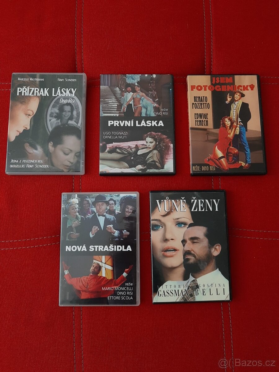 5 DVD Dino Risi -  Vůně ženy, První láska a jiné.
