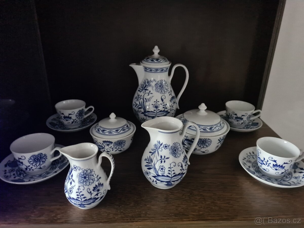 Modrý porcelán