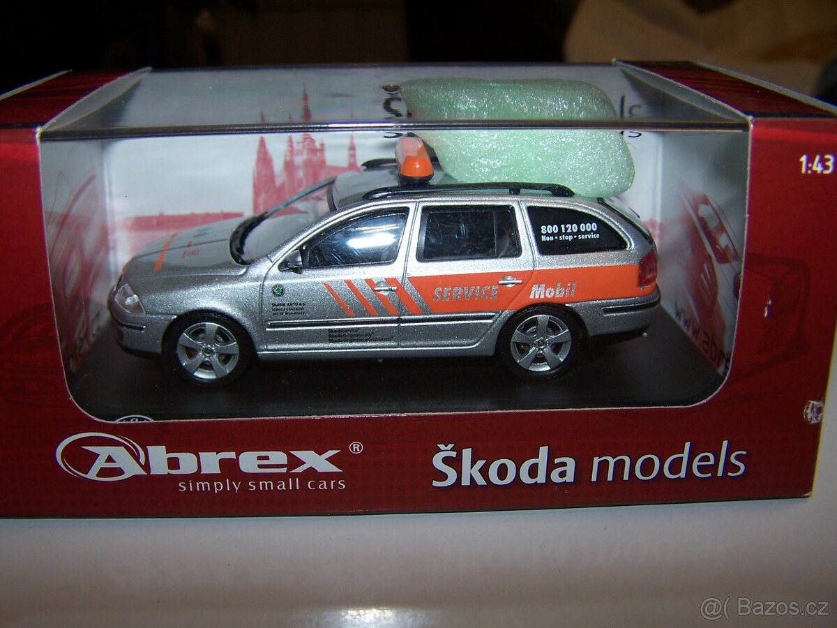 Škoda Octavia II Combi - Service Mobil 1/43 model ABREX