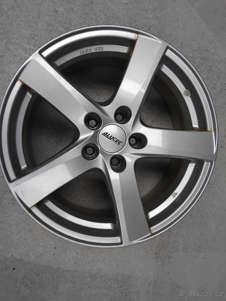 Prodám 4ks hliníkový disk Alutec 7.5x17ET37 5x112