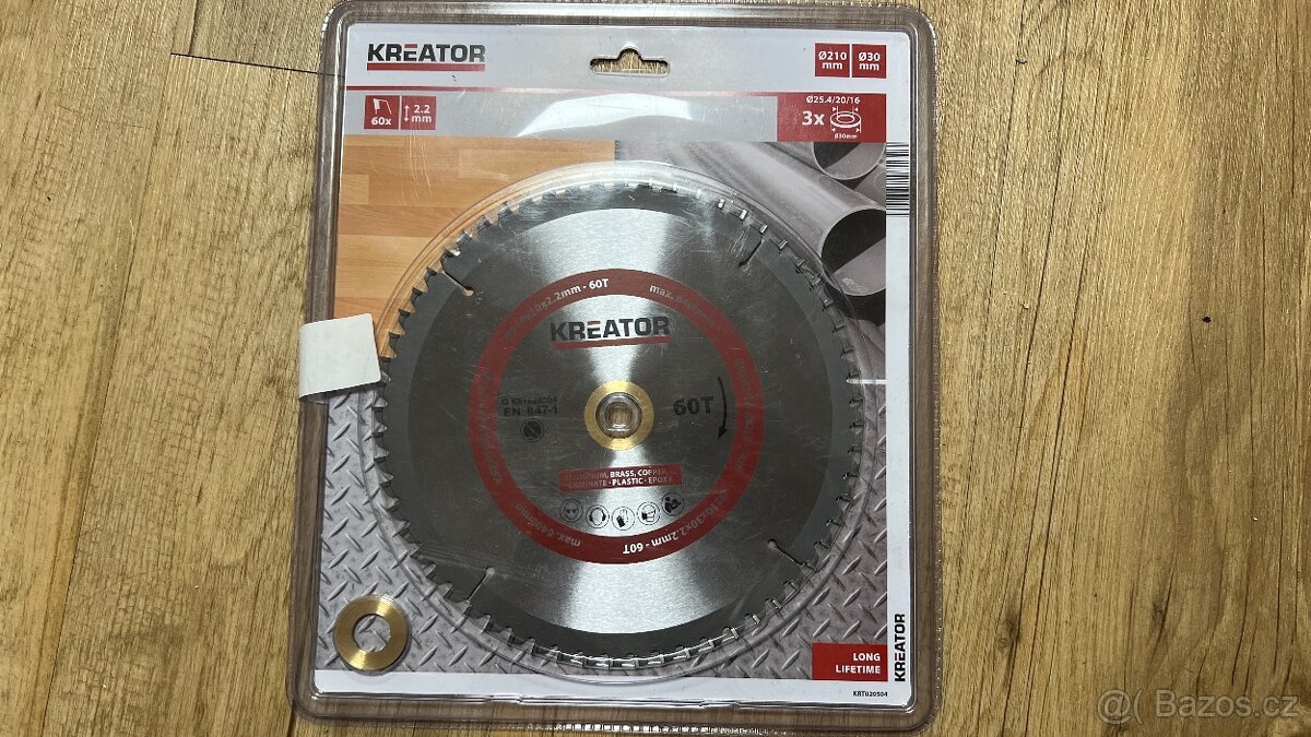 KREATOR Pilový kotouč univerzální 210mm, 60T KRT020504