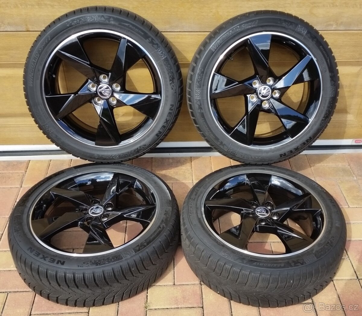 ALU kola ŠKODA SCALA 5x100 R17 NOVÁ zimní sada 205/50/17
