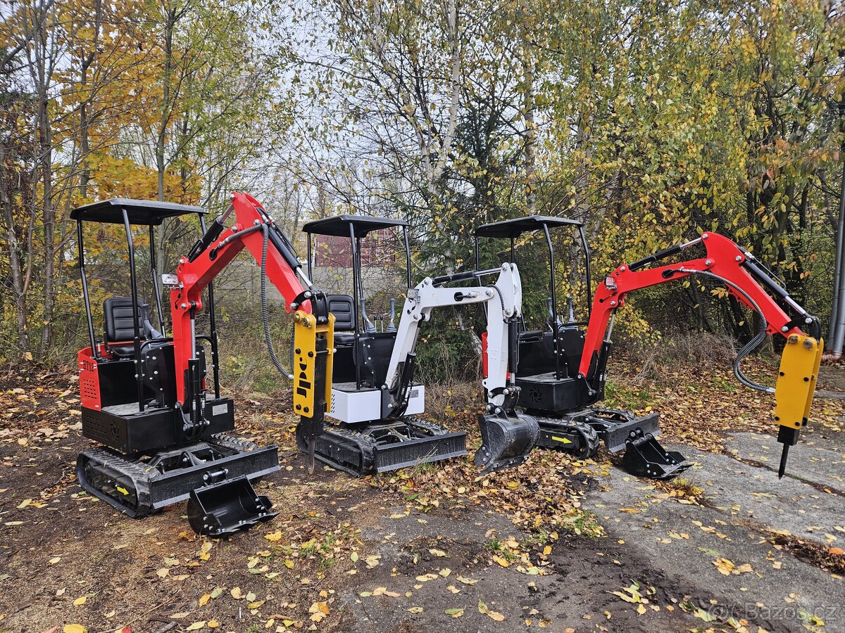 3× Minibagr odpočet DPH