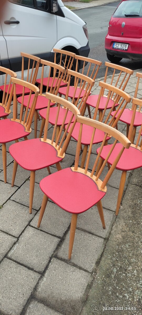Židle masiv 15 kusů