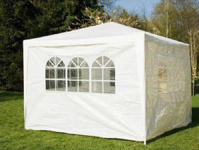 Zahradní altán 3m x 3m x 2,45 m + 4 stěny s okny - nový