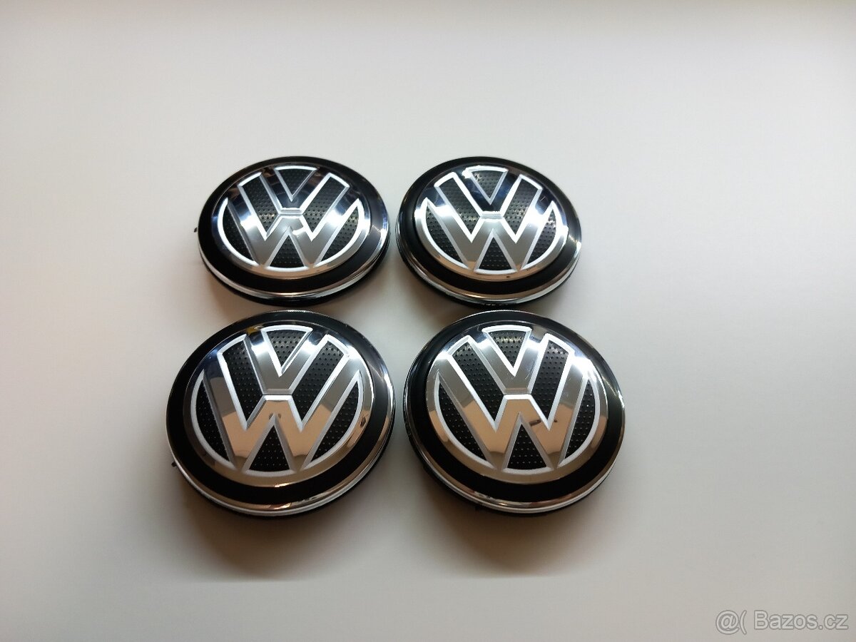 Středové krytky Vw, 65x56mm, logo struktura