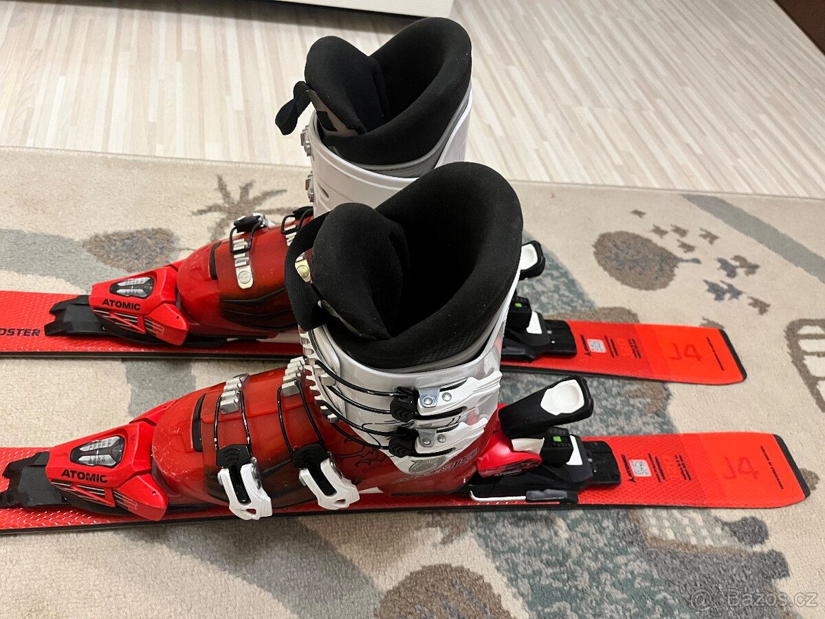 Set dětské lyže Atomic J4 + lyžáky Atomic Hawx