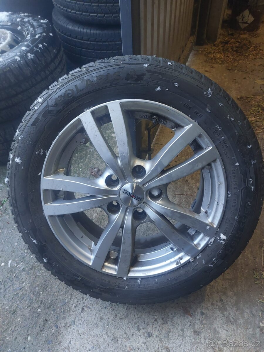 Zimní pneu + alu kola 205/55/16, TOP stav
