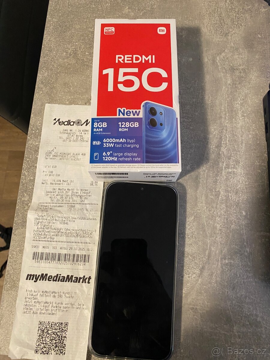 Xiaomi Redmi 15C použit 14 dní jako náhradní