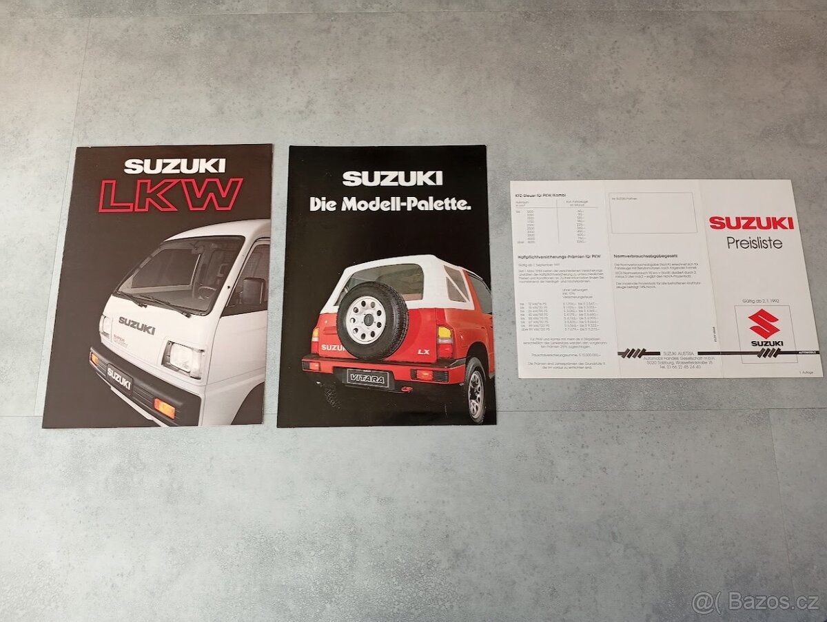 Suzuki Vitara, Samurai, Swift, Carry - prospekty, ceník