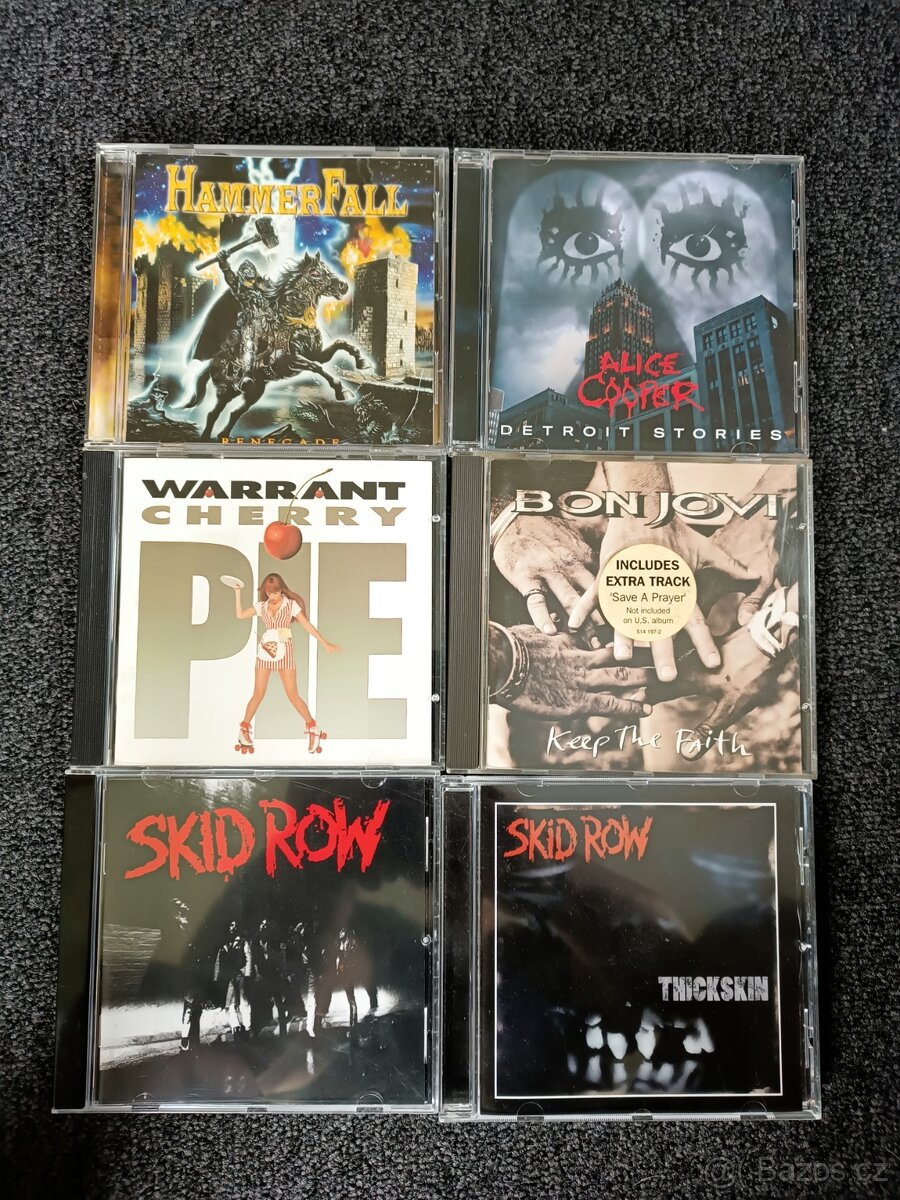 CD Alice Cooper, Hammerfall, Skid row, Warrant