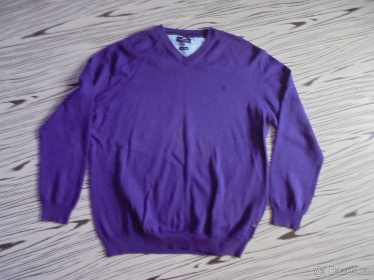 COMMANDER pánký slabší pružný svetr/mikina do véčka č 54/XL