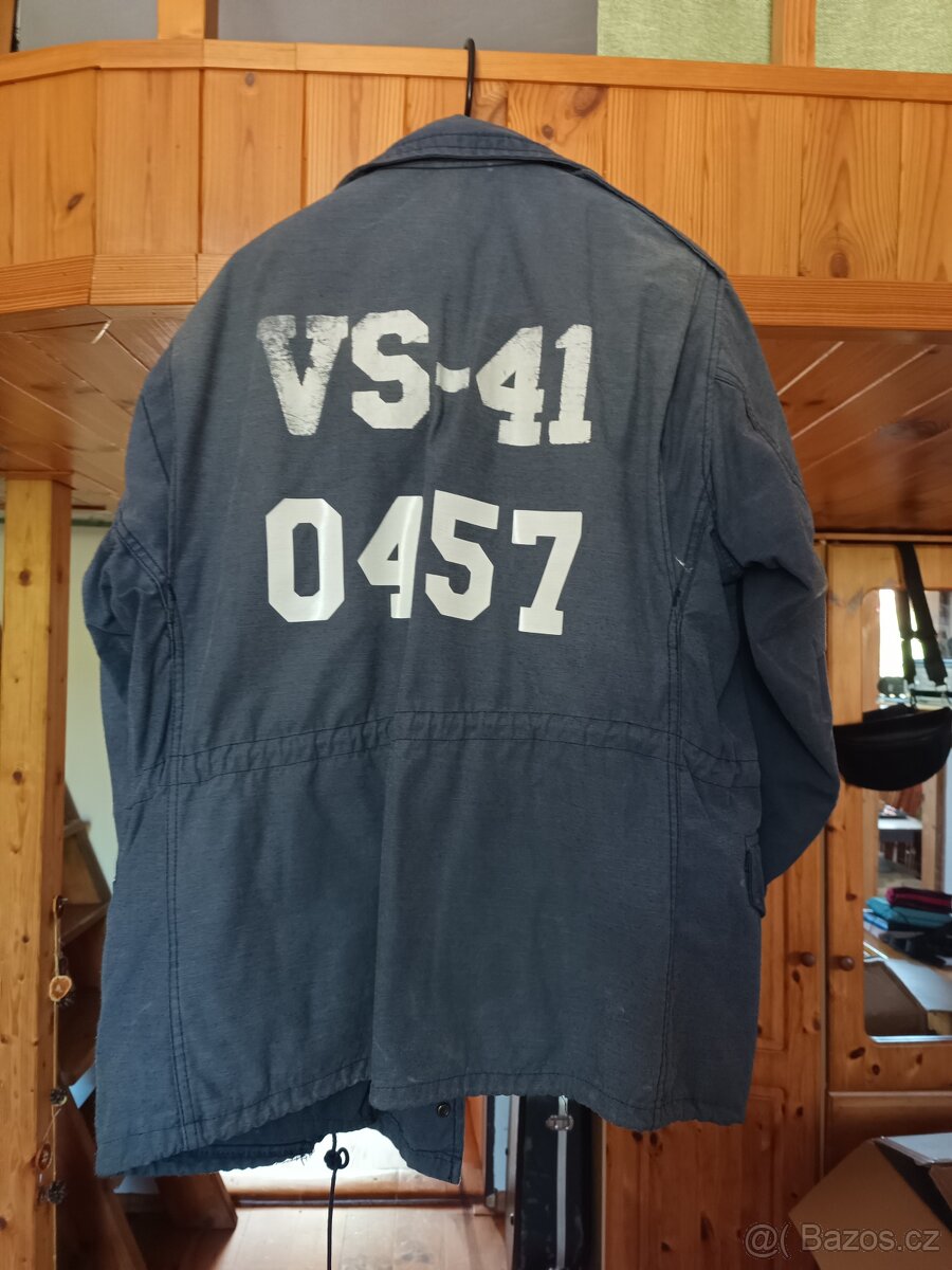 Bunda U. S. ARMY vzor M65 - modrá