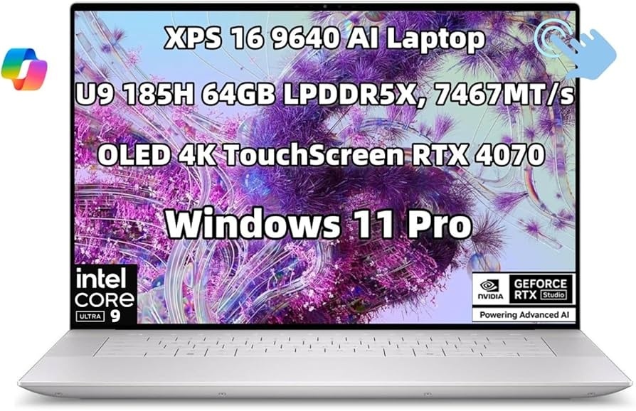 DELL XPS 16 9640_OLED UHD+_ULTRA 9 185H_32GB_RTX 4070 8GB
