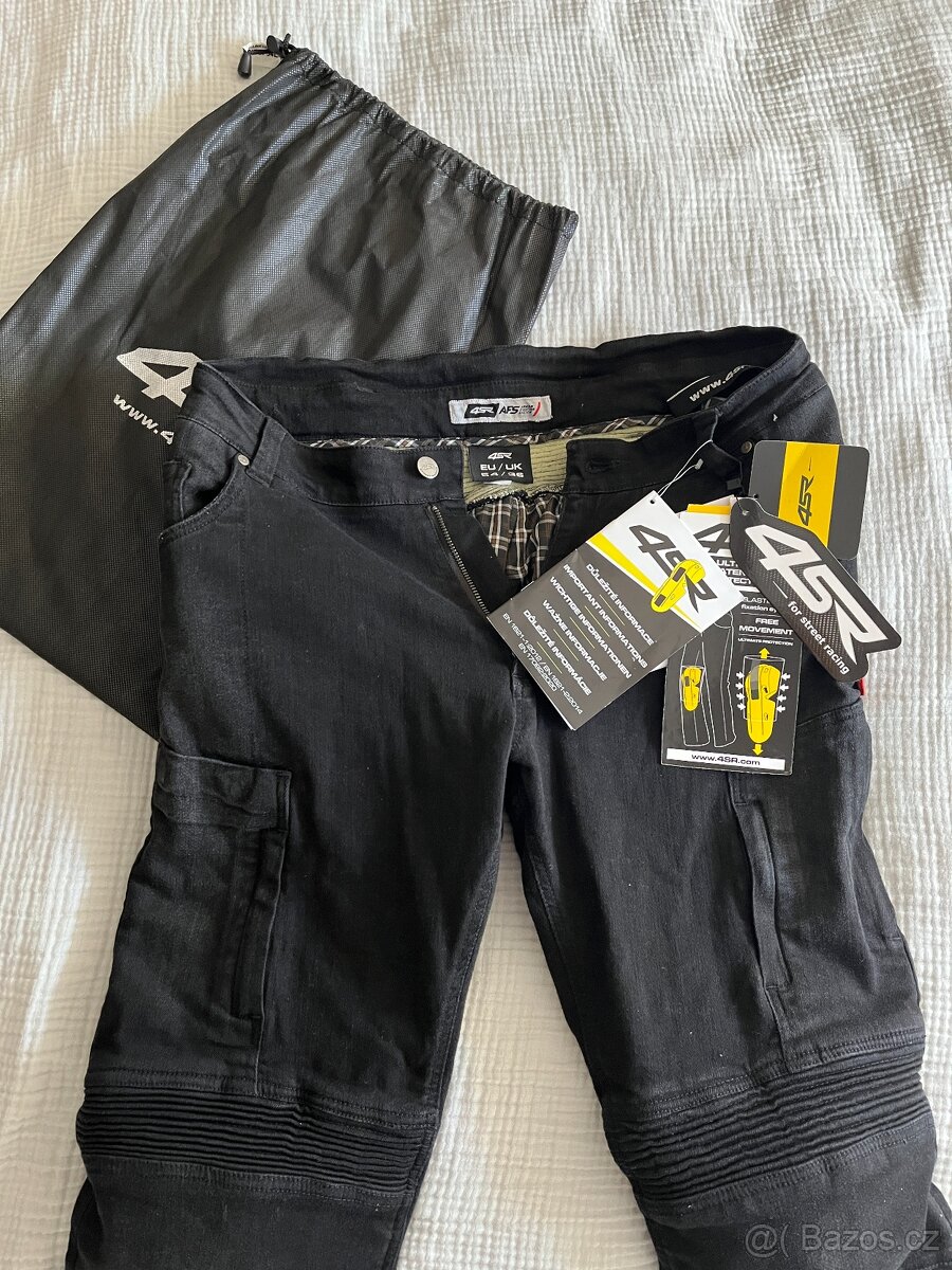 4SR Club Sport Sky Black kevlarové jeansy vel. 54 - nové