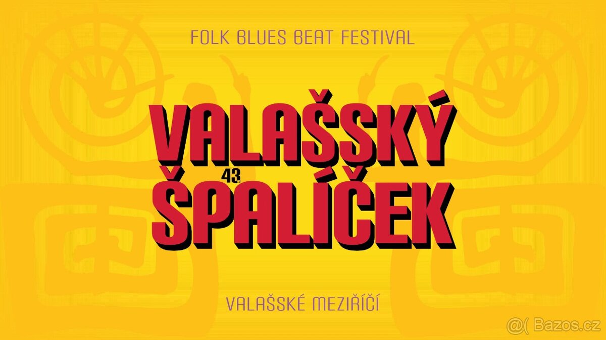 Prodam 2 vstupenky na Valašsky Špalicek 18 - 21.6. 2025