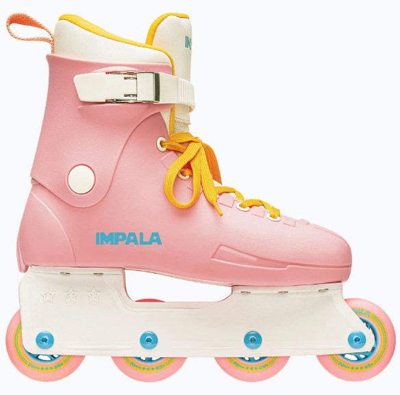 IMPALA Dámské Inline Skate růžová/žlutá + Chrániče
