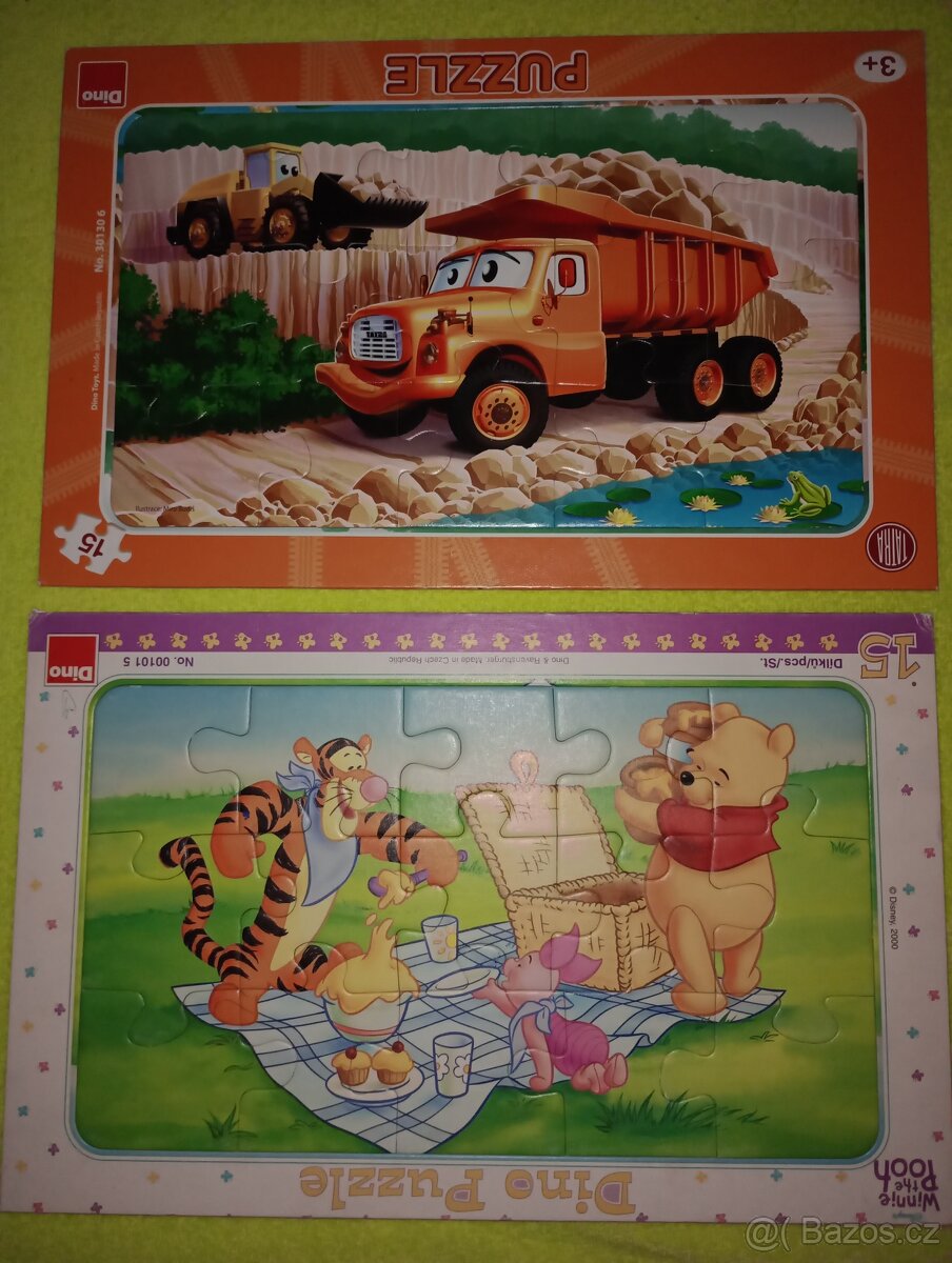 Dětské puzzle od 3 let 2ks