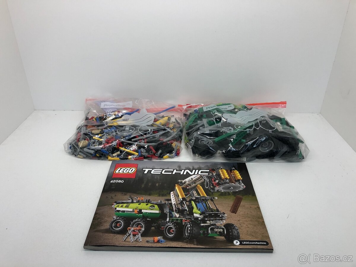 LEGO Technic 42080 Lesní stroj - TOP stav, kompletní, s moto