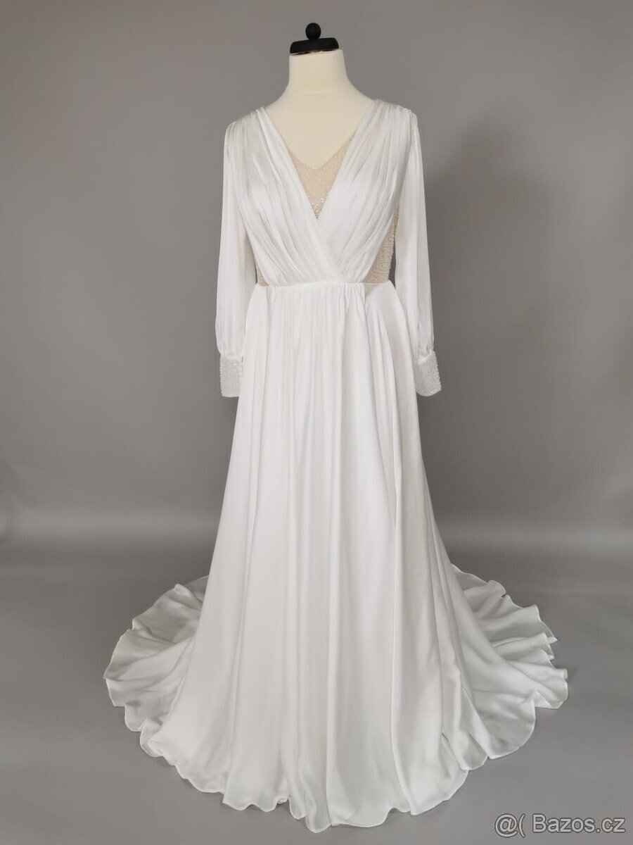 Luxusní nenošené svatební šaty, Marie, velikost (XL-2XL)