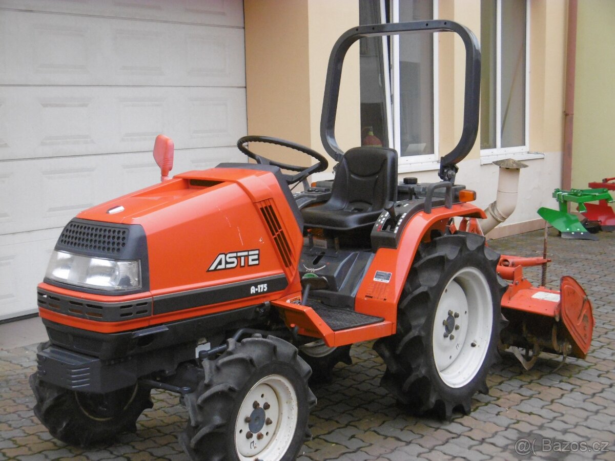 Malotraktor KUBOTA ASTE 175D s rotavátorem