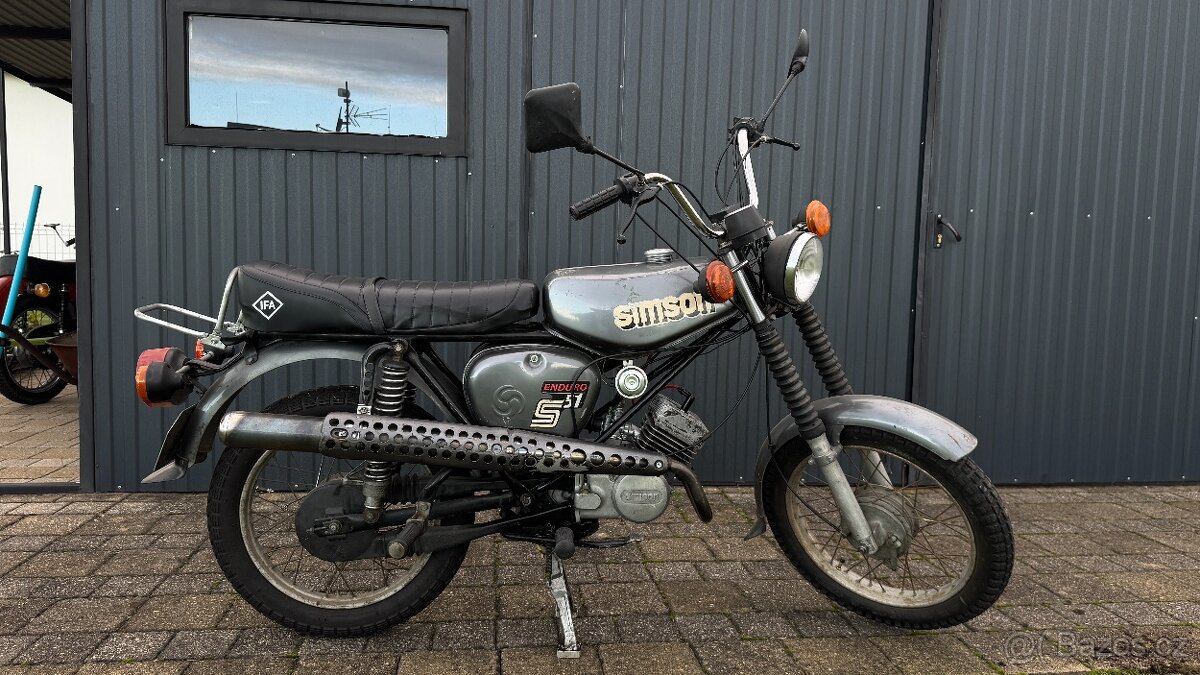 Simson S51 Enduro, originál, platné doklady a STK,pojízdný