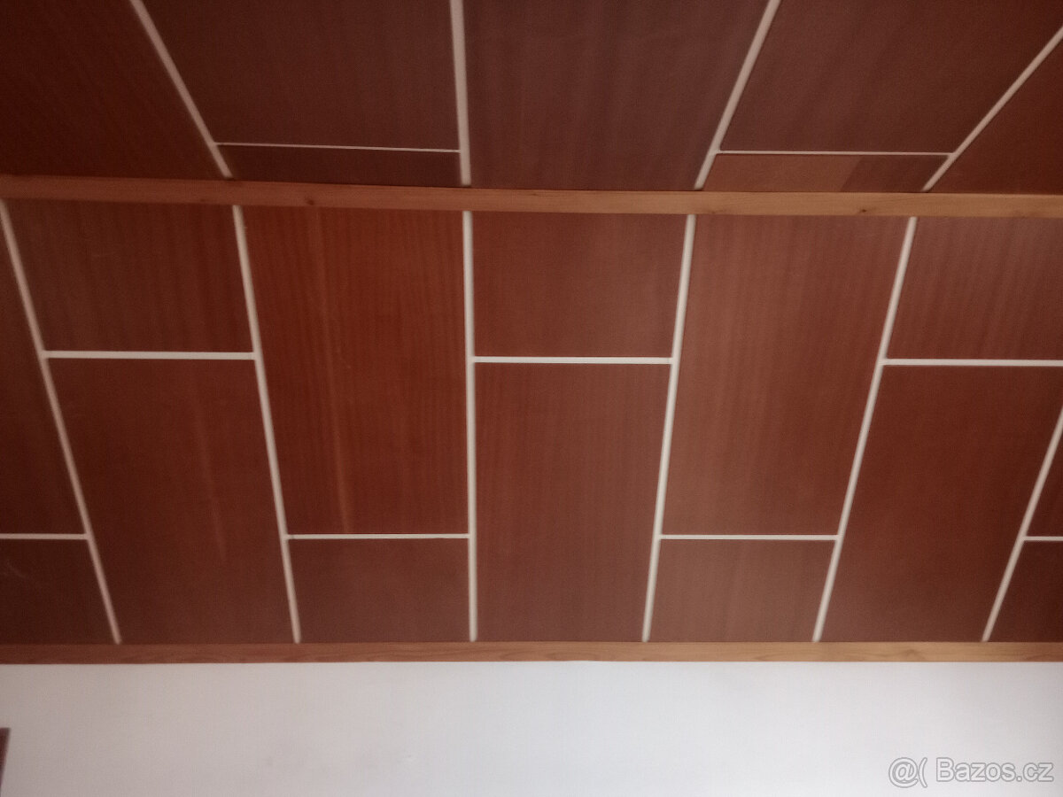 Stropní desky, dřevěné desky, dřevěné kazety,strop - LEVNĚ