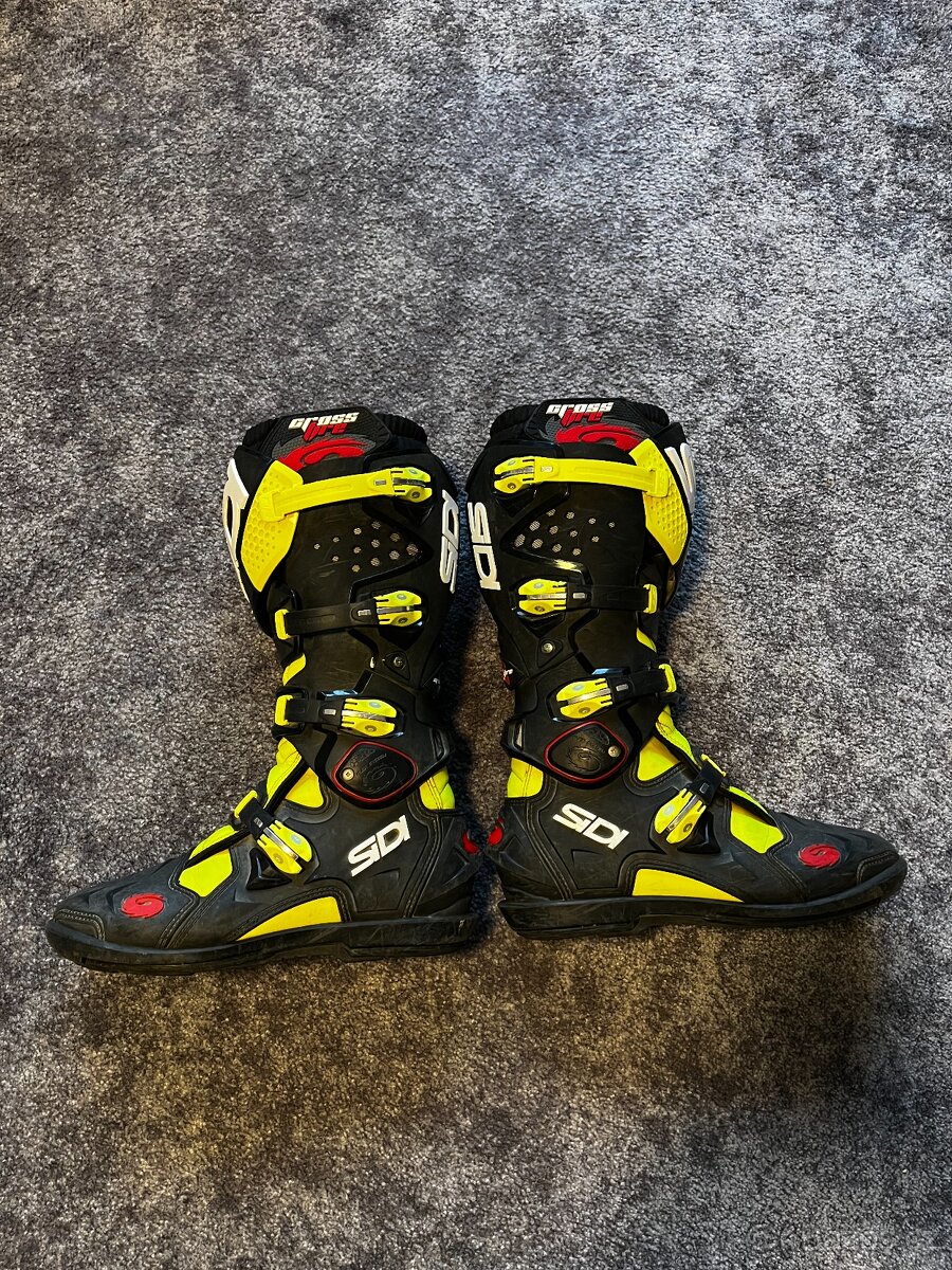 2x MX enduro boty Sidi Crossfire 2, velikost 46