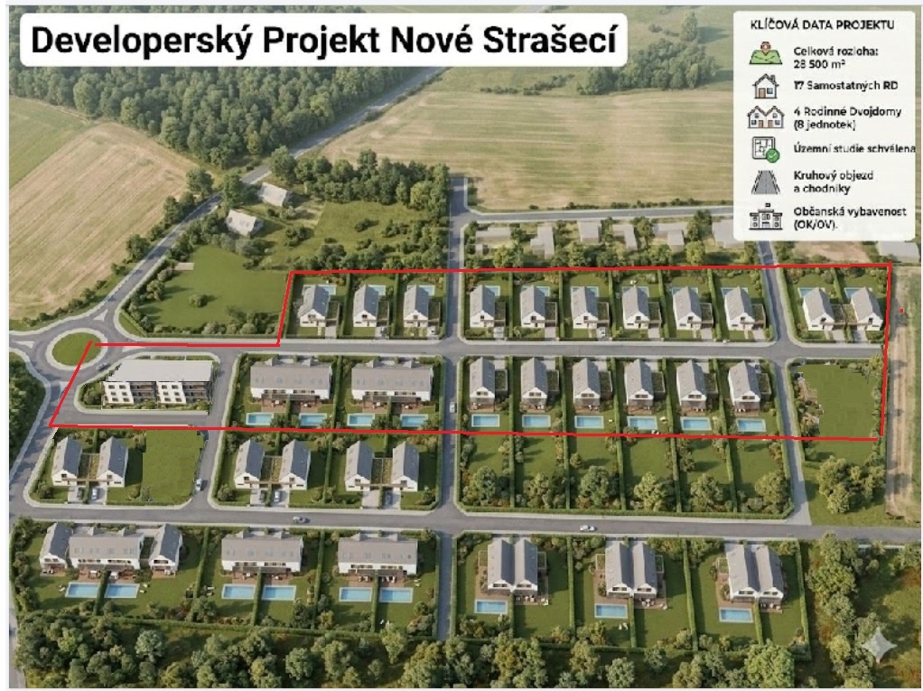 PRODEJ STAVEBNÍCH POZEMKŮ – NOVÉ STRAŠECÍ