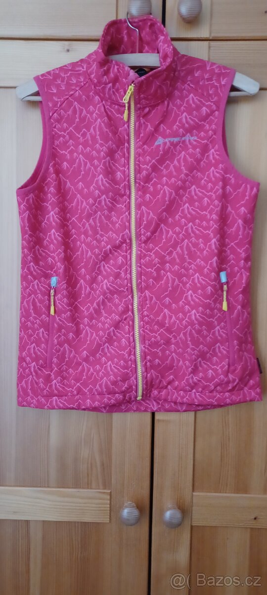 Dívčí softshellová vesta ALPINE PRO, vel. 164/170