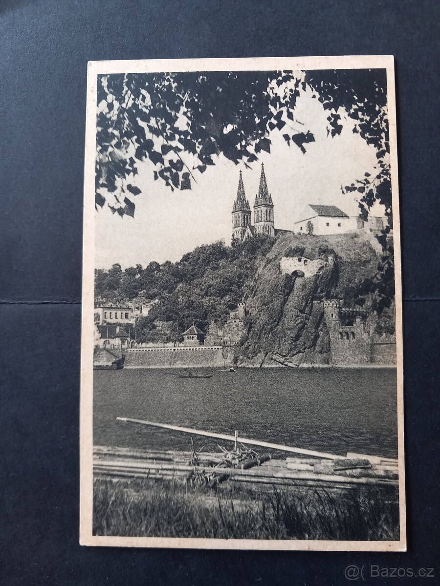 Staré pohlednice – Praha, Vyšehrad; Emauzy; sv.Hubert