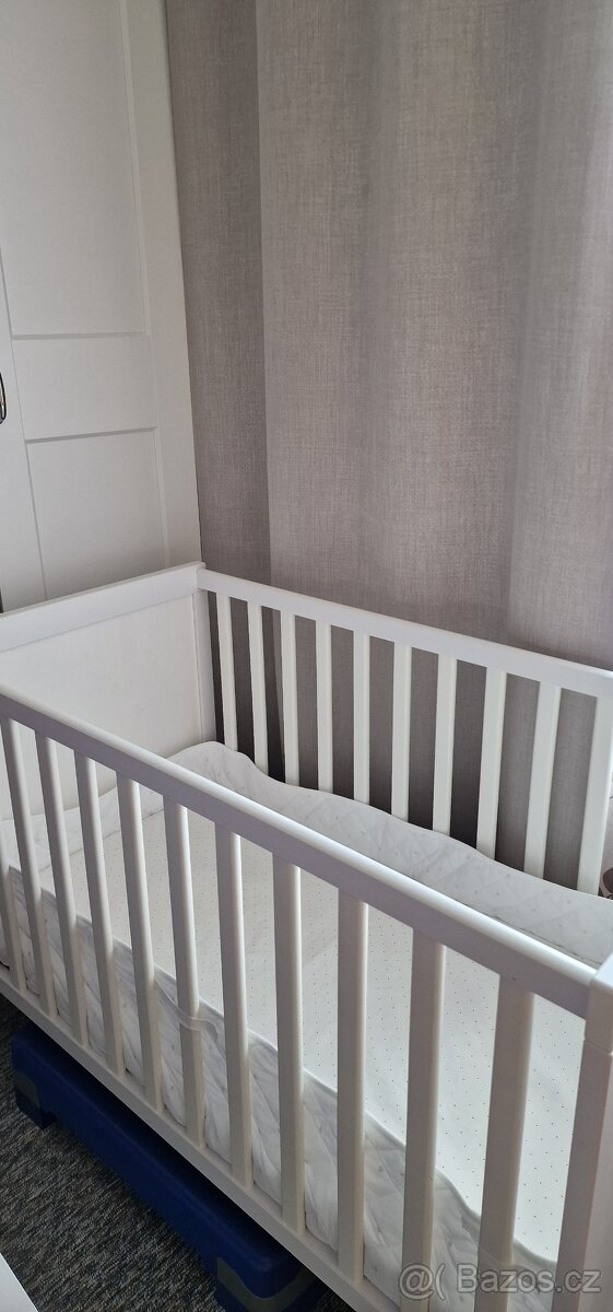 Ikea detská postýlka SUNDVIK s matrací SKONAST