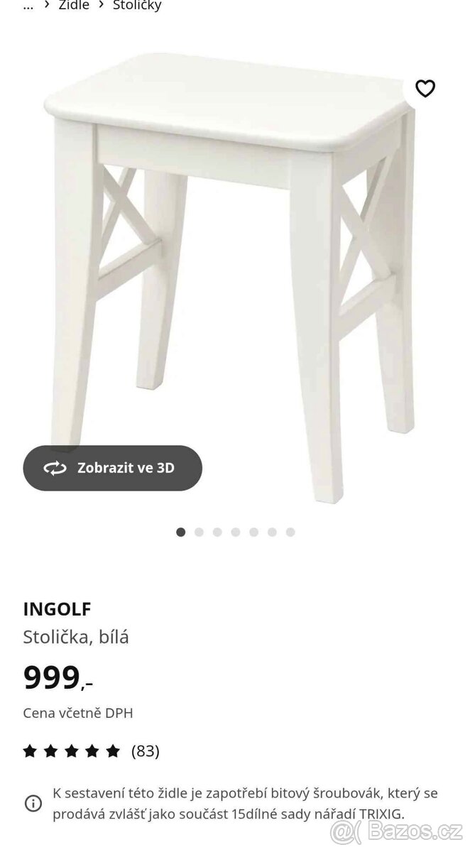 Toaletní stolek IKEA HEMNES
