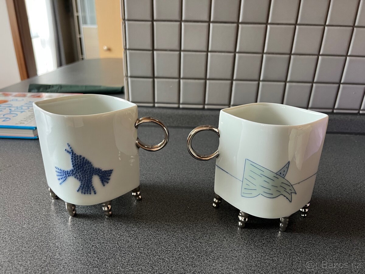2x hrnek studio porcelain design