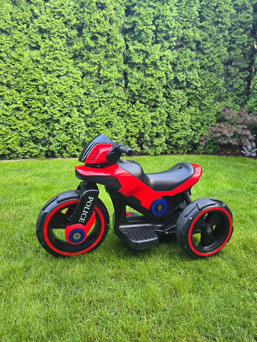 Dětská elektrická motorka Police