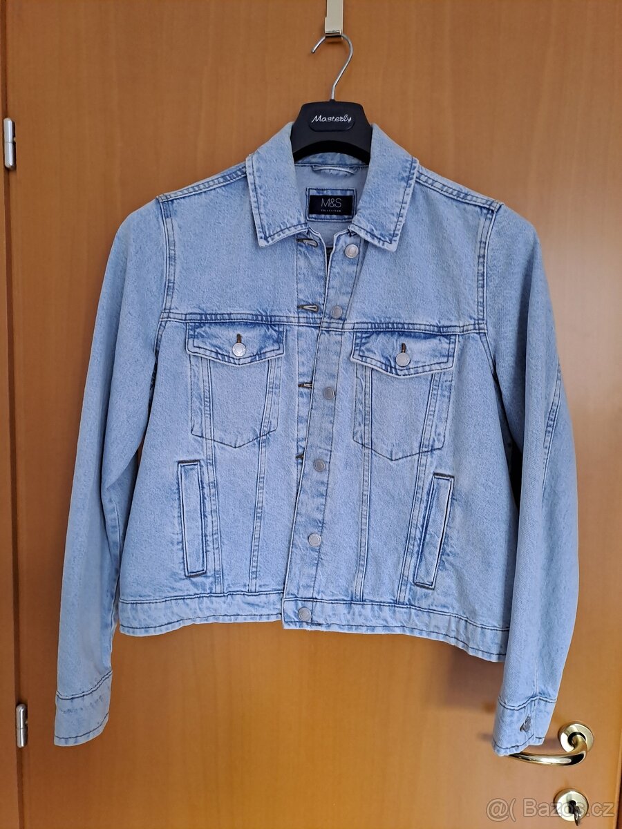 DÁMSKÁ DŽÍNOVÁ BUNDA - VEL. M/L