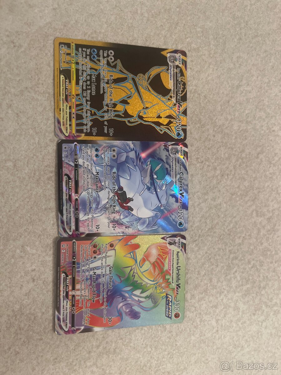 3 pokémon karty