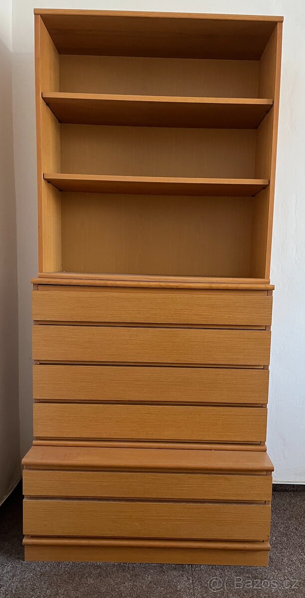 Kombinovaná dřevěná skříň, 2 sestavy