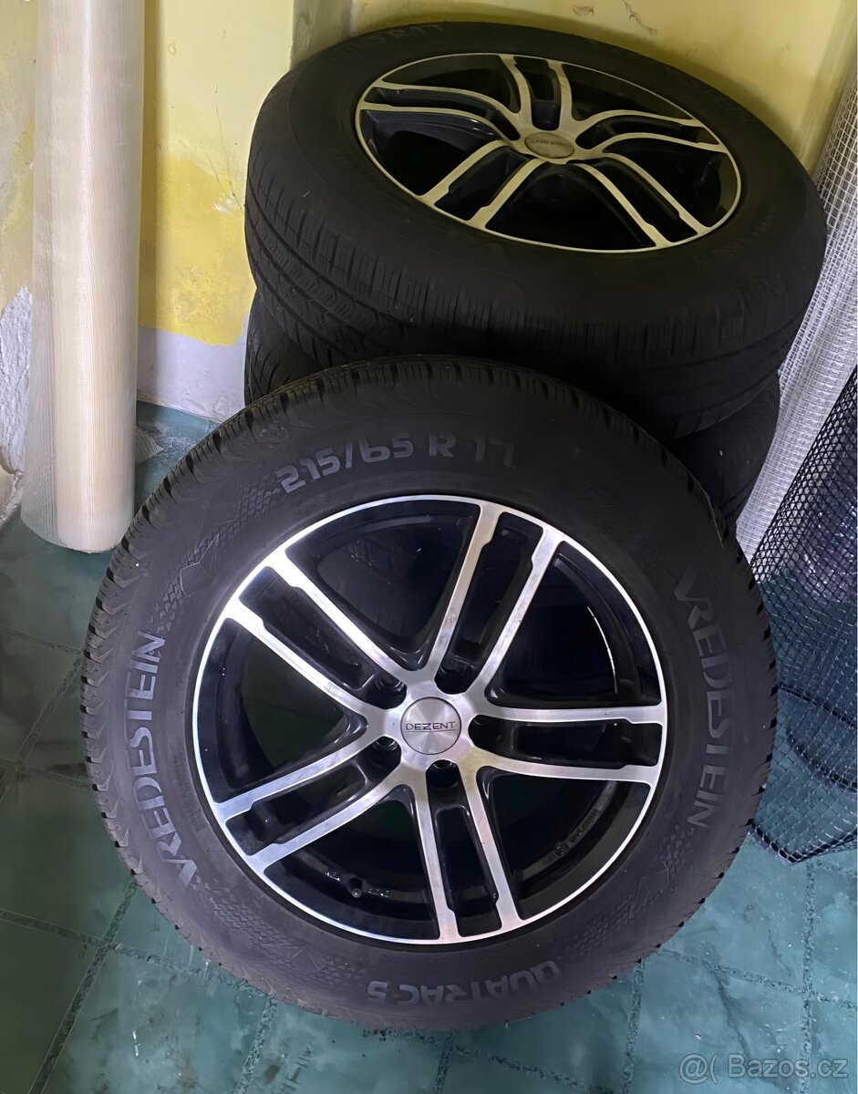 Nové alu DEZENT 17” + pneu Vredestein 215/65 R17