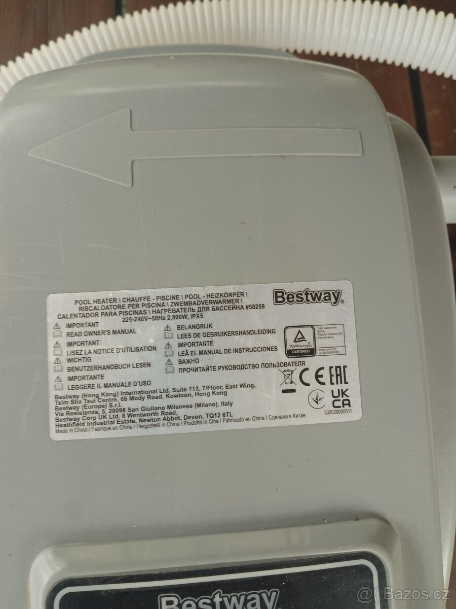 Ohřev bazénové vody bestway