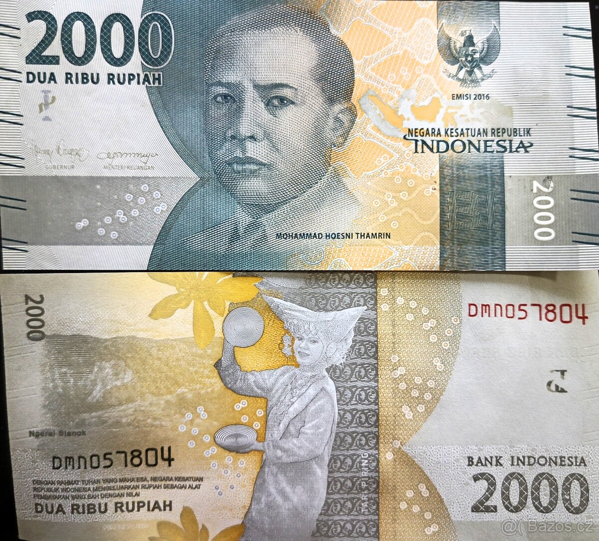 2000 rupií Indonésie 2016 UNC