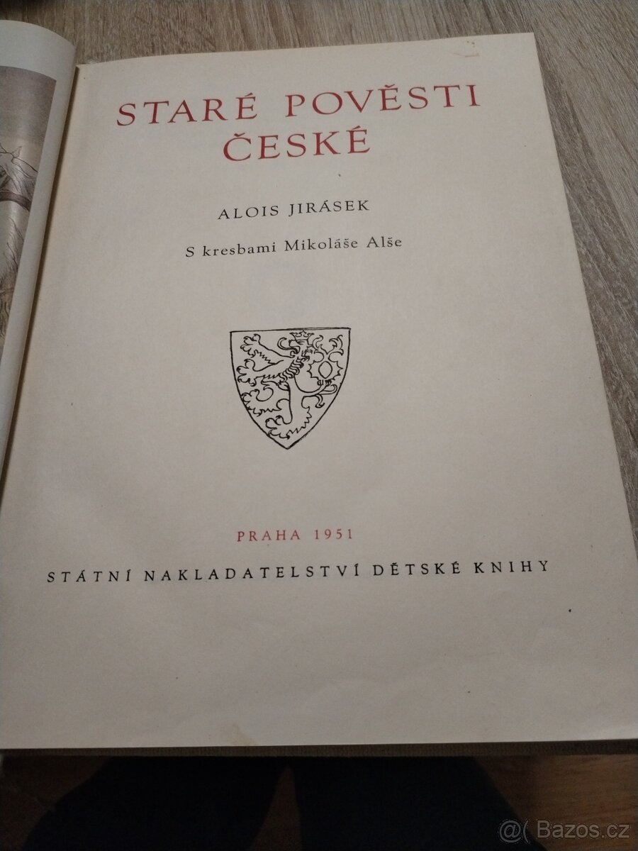 Alois Jirásek STARÉ POVĚSTI ČESKÉ.