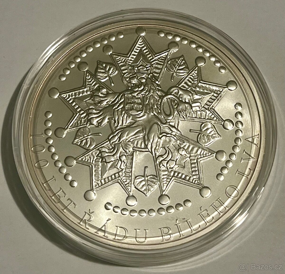 stříbrná 10oz medaile Rád Bíleho lva,bk,2022,jenom 200ks