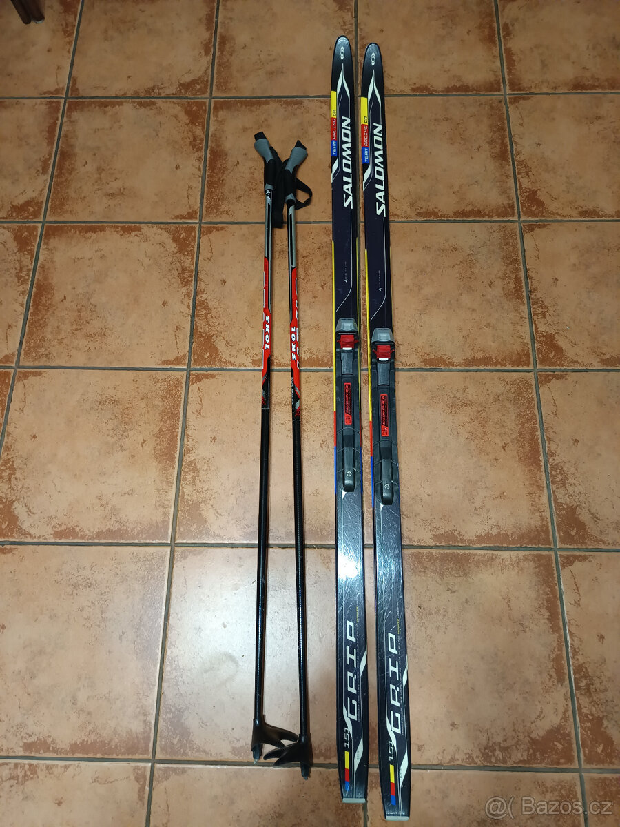 Dětské běžky Salomon Team Racing GR 151 cm + hůlky