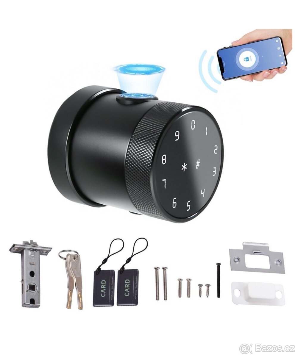 Inteligentní zámek dveří Tuya, s otiskem prstu
