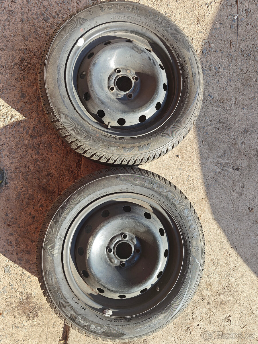 Prodám 2ks disků 6Jx15H2 ET43 + zimní pneu 195/60/R15